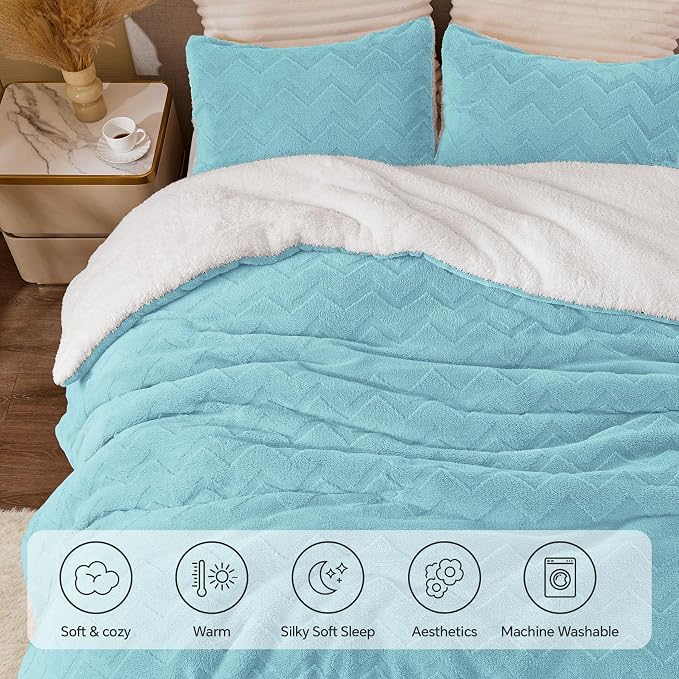 BEDELITE Fluffy King Size Comforter Set - Image 6