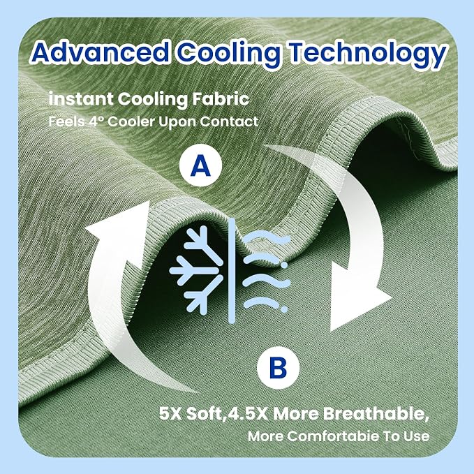 Topcee Cooling Blanket for Night Sweats Absorbs Heat to Keep Adults, Children - Image 5