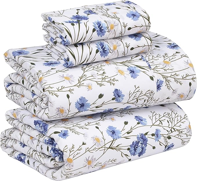 RUVANTI 100% Cotton Sheets – Full Size Percale Bedding, Cooling & Breathable by Ruvanti