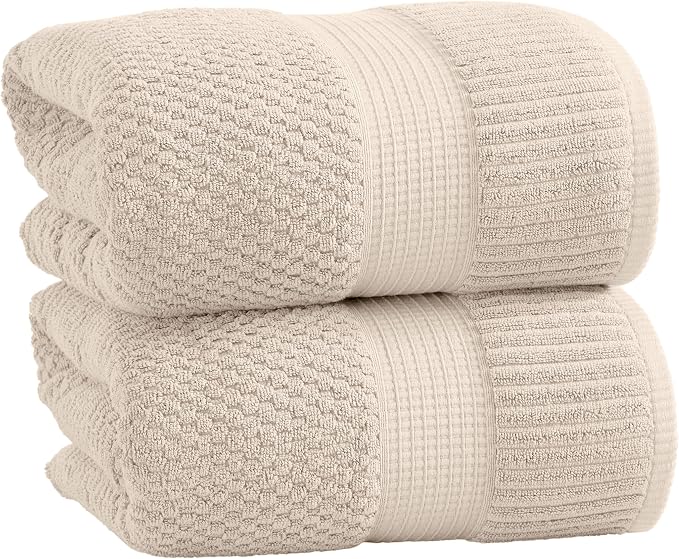 NY Loft 100% Cotton 2 Pack Bath Sheet Towel Set | Super Soft & Absorbent by NYLoft