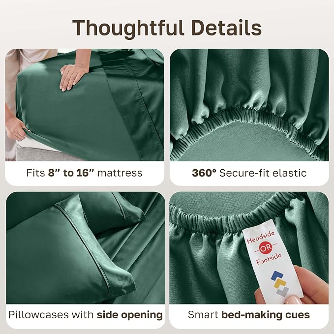 California Design Den Soft 100% Cotton Sheets King Size Set, 400 Thread Count - Image 5