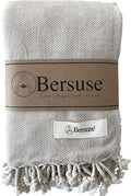 Bersuse 100% Cotton Milas XL Throw Blanket by Bersuse