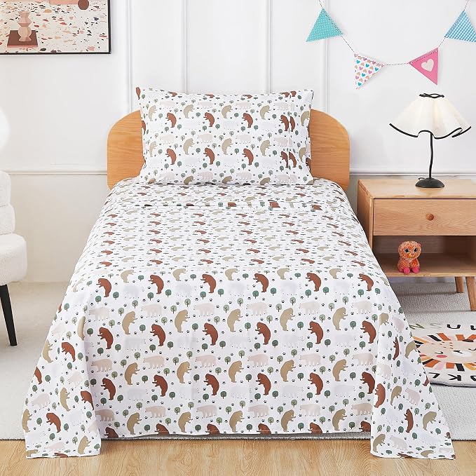 lasoftan Kids Sheet Set Twin Size, Twin Sheet Set - Image 6