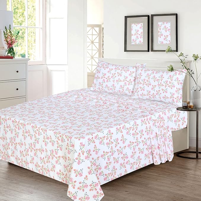 RUVANTI 100% Cotton Sheets – Full Size Percale Bedding, Cooling & Breathable - Image 2