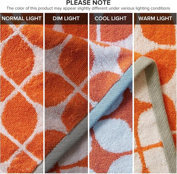 Intelligent Design Lita Cotton Bathroom Towels, Jacquard Highly Absorbent Bath - Image 8