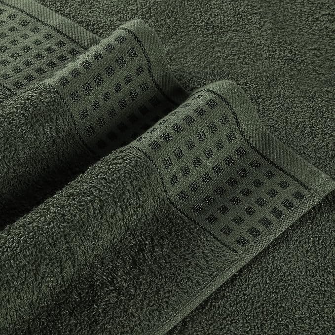 GLAMBURG 100% Cotton 2 Pack Oversized Bath Towel Set 28x55 Inches, Ultra Soft - Image 2