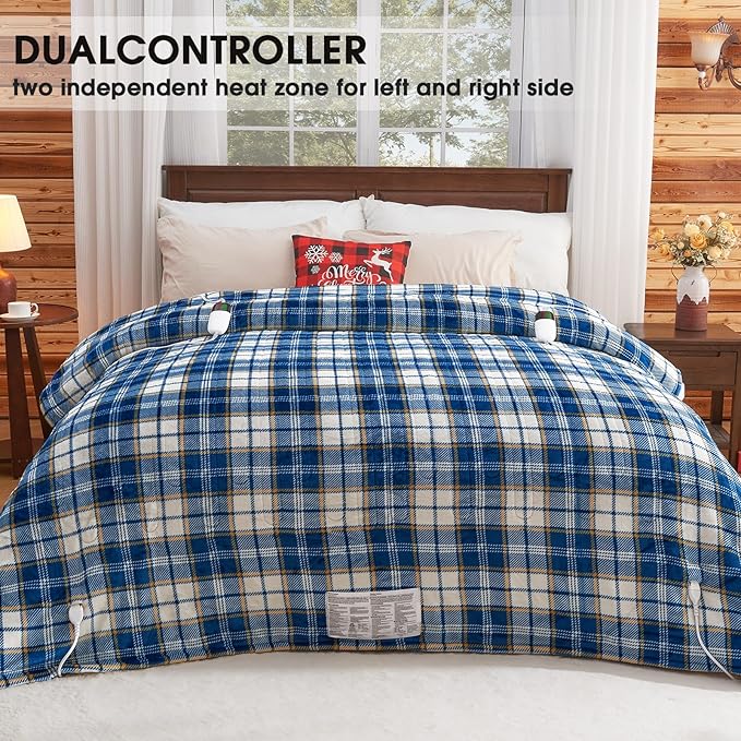 Heated Electric Blanket Queen Size, 84X90 Heating Blanket Queen - Image 3
