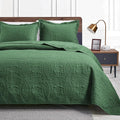 Love's cabin California King Size Quilt Set Olive Green Bedspreads by Lovescabin