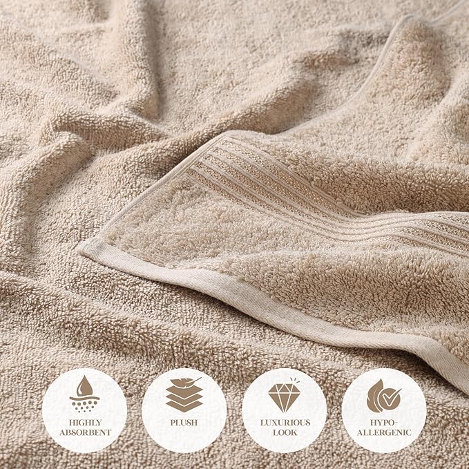 Superior Egyptian Cotton 4-Piece Bath Towel Set - Image 8