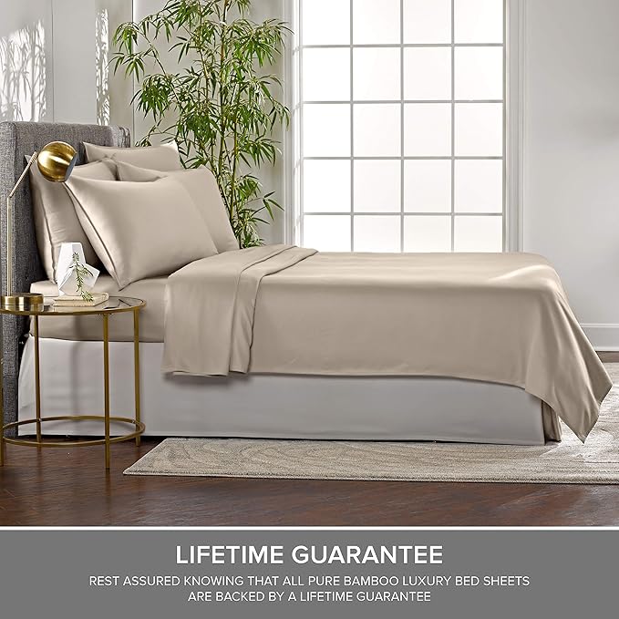 Pure Bamboo Split King Sheets, Genuine 100% Organic Viscose Derived from Bamboo - Image 4