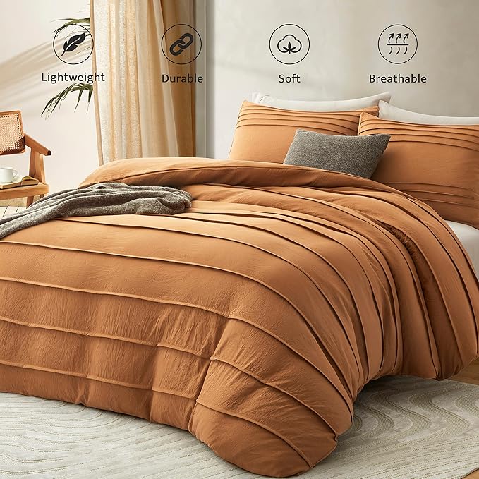 Oli Anderson Pumpkin Brown Duvet Cover King Size - Image 2