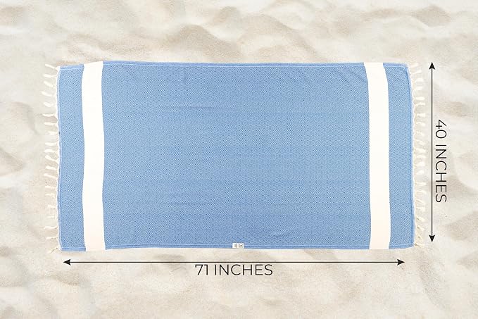 Turkish Beach Towel Oversized Clearance XL 40x71- Sand Free - Image 6