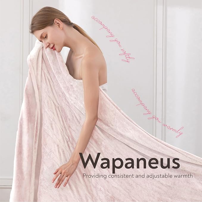 Wapaneus Foot Pocket Heated Blanket Electric Throw - Image 3