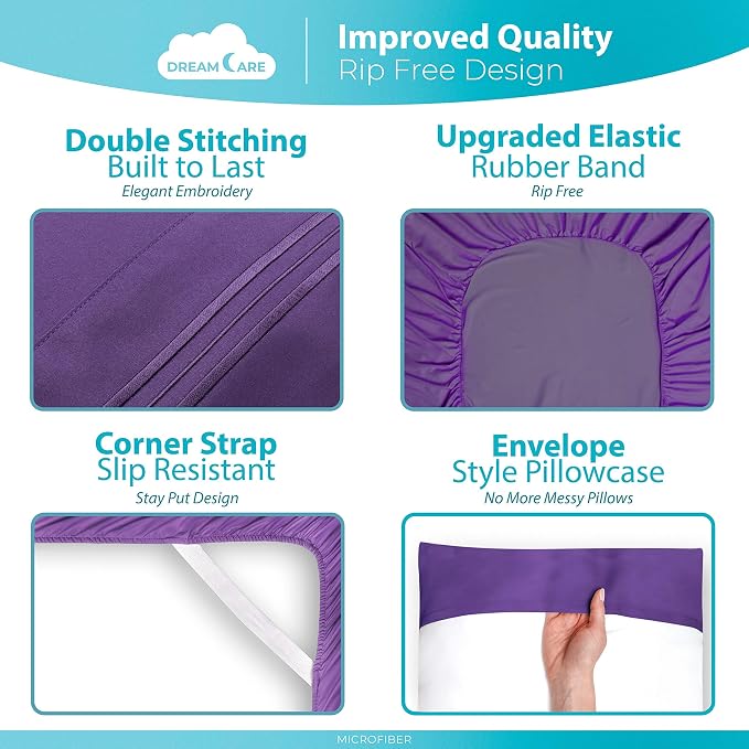 DREAMCARE Queen Sheet Set - Image 6