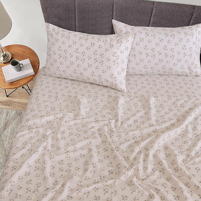 RUVANTI 100% Cotton Sheets – Full Size Percale Bedding, Cooling & Breathable - Image 2