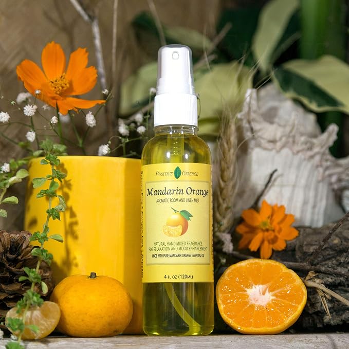 Mandarin Orange Linen and Room Spray, Natural Air Freshener Made - Image 2