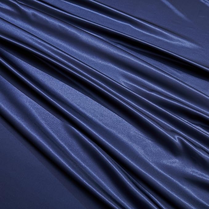 Navy Blue Satin Pillowcases - Image 6