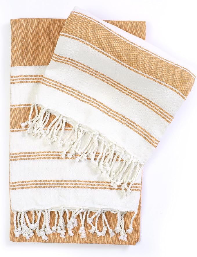 Goroly Home Cotton Turkish Peshtemal Beach Towel, Extra Large, Thin Quick Dry by GorolyHome