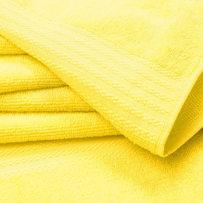 GLAMBURG Premium Cotton Oversized 2 Pack Bath Sheet 35x70-100% Pure Cotton - Image 2