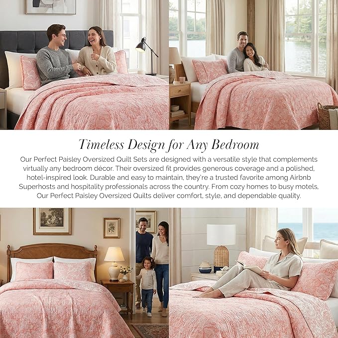 Southshore Fine Living, Inc. Paisley Quilt Queen Size Bedding Set, Summer - Image 6