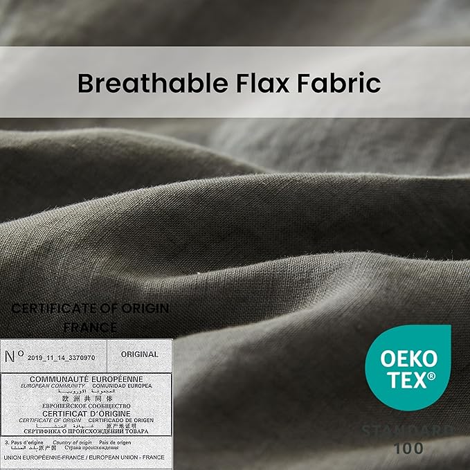Simple&Opulence 100% Linen Duvet Cover Set - Image 2