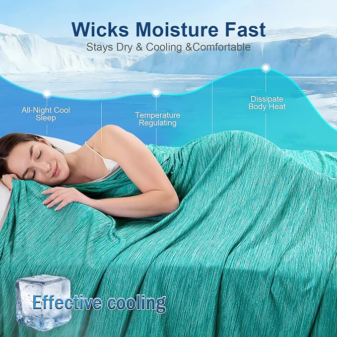 KMUSET Cooling Blanket Queen Size, Double Sided Summer Cooling Blankets - Image 4