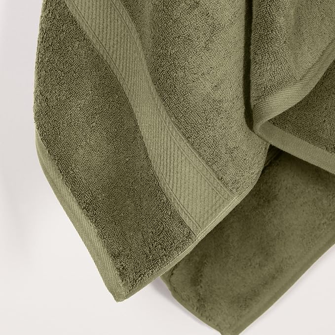 SUPERIOR Egyptian Cotton Pile Bath Towel Set of 2, Ultra Soft Luxury Towels - Image 6