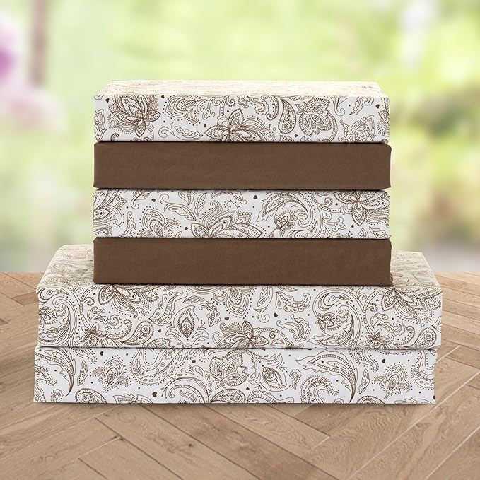 Elegant Comfort Luxury Soft Bed Sheets Paisley Pattern by ELEGANTCOMFORT