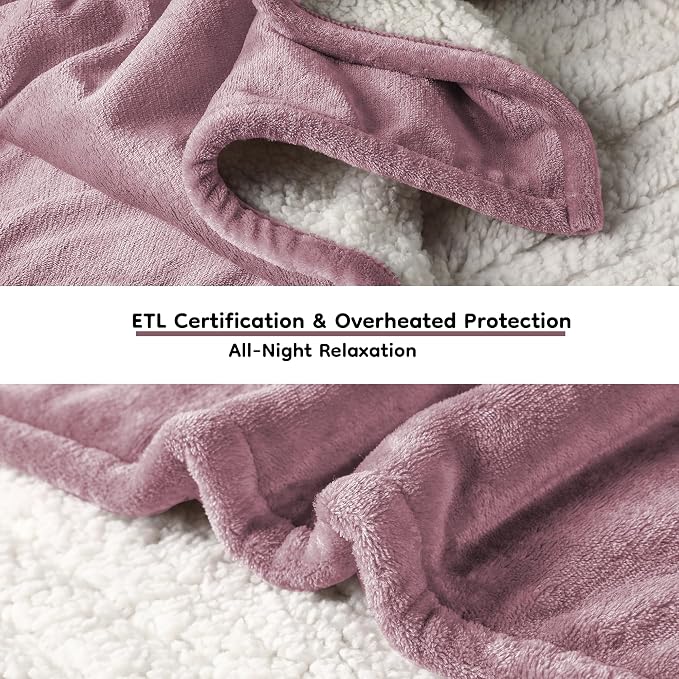 LaffyLo Electric Heated Blanket Full Size 72 x 84, Fast Heating Blanket - Image 7