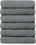 Welhome James 100% Cotton Textured Stripe Towels by WelhomeByWelspun
