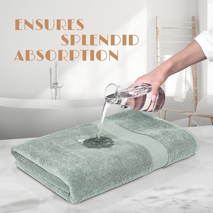 White Classic Luxury Soft Bath Sheet Towels - Image 5