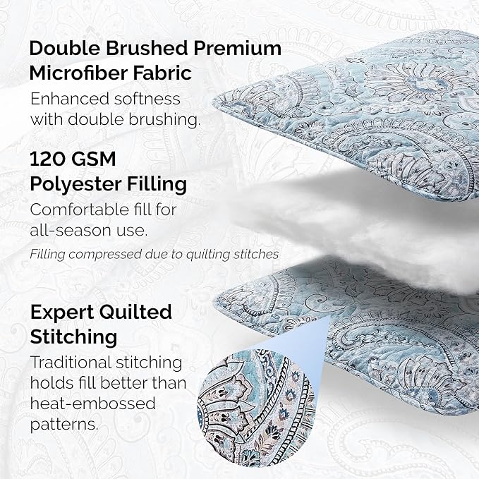 Southshore Fine Living, Inc. Oversized Quilt King Size Bedding Set, Lightweight - Image 3