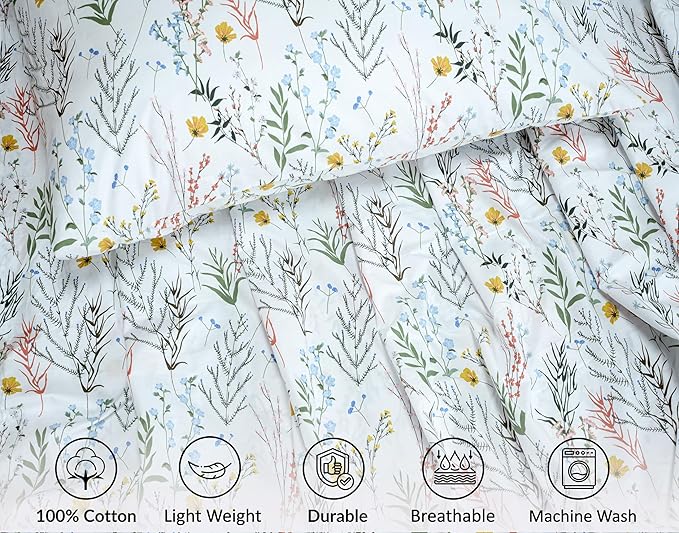 RUVANTI 100% Cotton Sheets – Twin XL Size Percale Bedding, Cooling & Breathable - Image 4