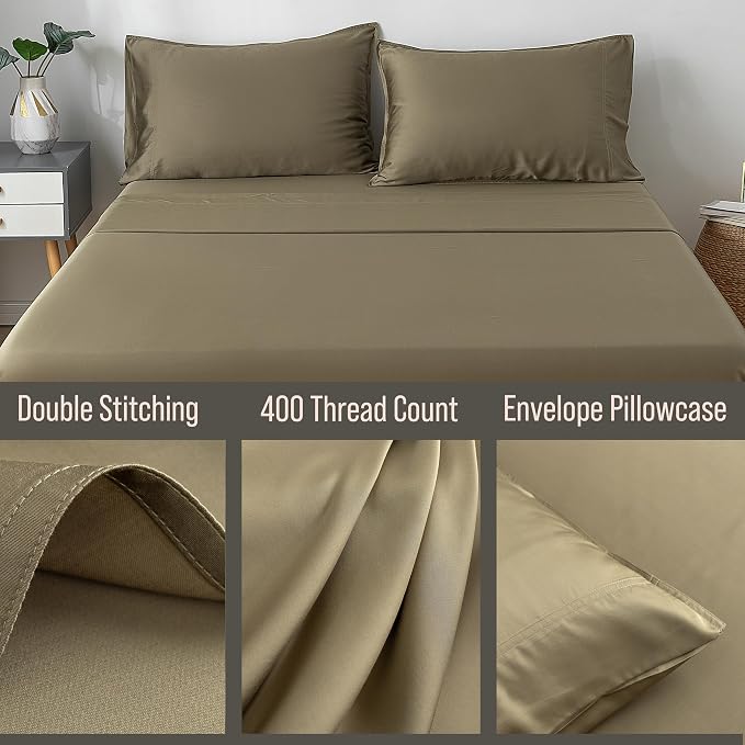 BELLA COTERIE | Luxury Bamboo Viscose King Size Pillowcase Set | 100% - Image 3