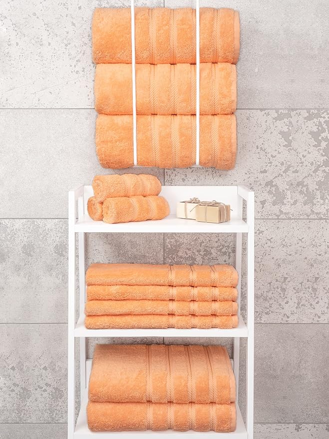 American Soft Linen Luxury 4 Piece Bath Towel Set, 600 GSM 100% Cotton Turkish - Image 7