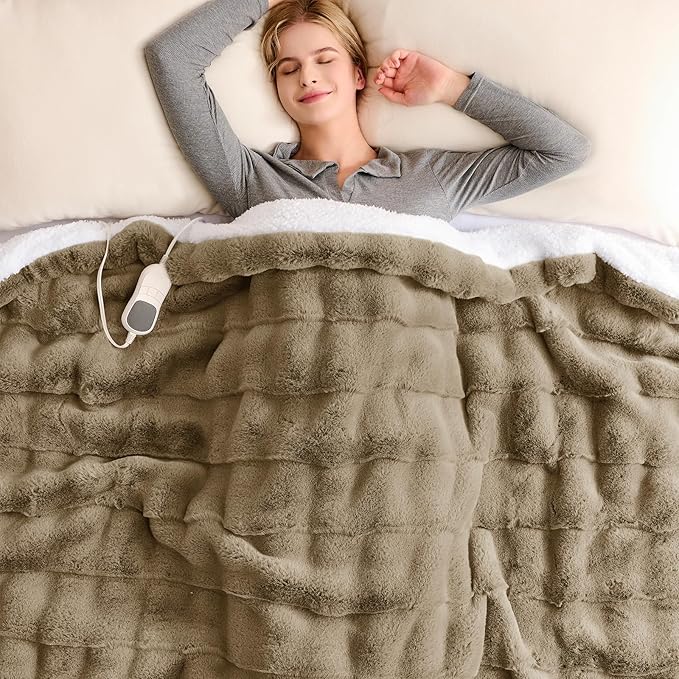 Homemate Heated Blanket Electric Throw by Homemate