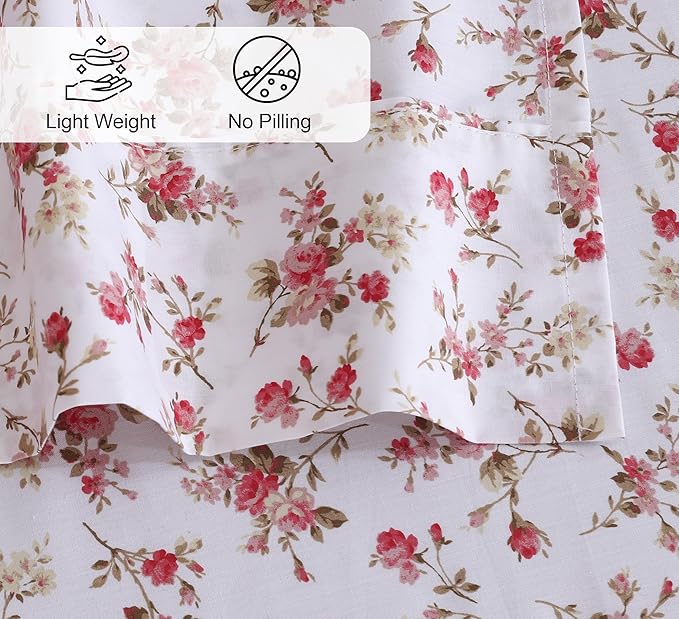 RUVANTI 100% Cotton Sheets – Queen Size Percale Bedding, Cooling & Breathable - Image 4