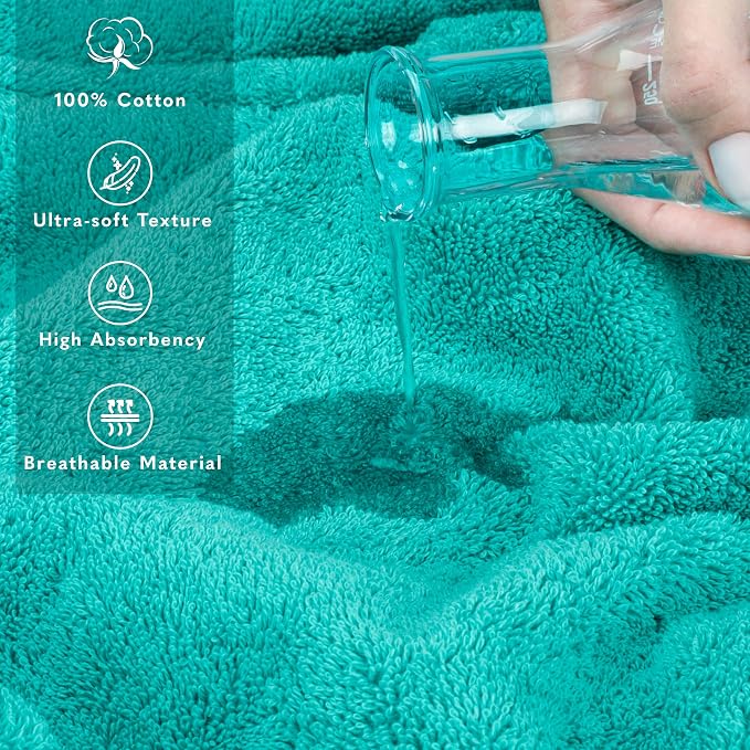 American Soft Linen 35x70 Jumbo Large Bath Towel, 600 GSM 100% Cotton Turkish - Image 4