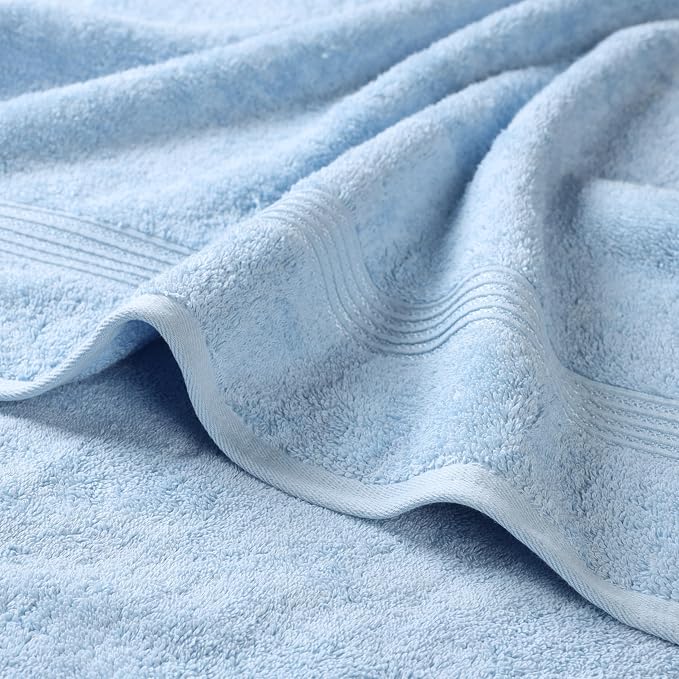 Superior Egyptian Cotton 2-Piece Bath Sheet Towel Set, Oversized Body Towels - Image 3