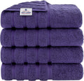 American Soft Linen Luxury 4 Piece Bath Towel Set, 600 GSM 100% Cotton Turkish by AmericanSoftLinen
