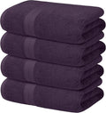 Avalon Towels Bath Plum Bath Towles of 4 pcs, 100% Cotton Towel Absorbent and by AvalonTowels