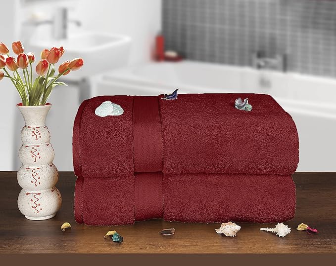 GLAMBURG 700 GSM Premium Oversized Extra Large Cotton Bath Sheet 35x70-100% - Image 3