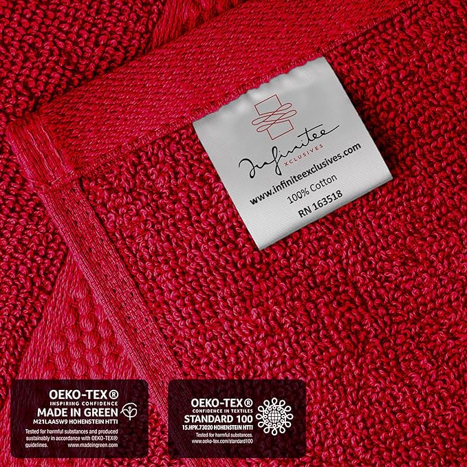 Infinitee Xclusives Burgundy Hand Towels - Image 5