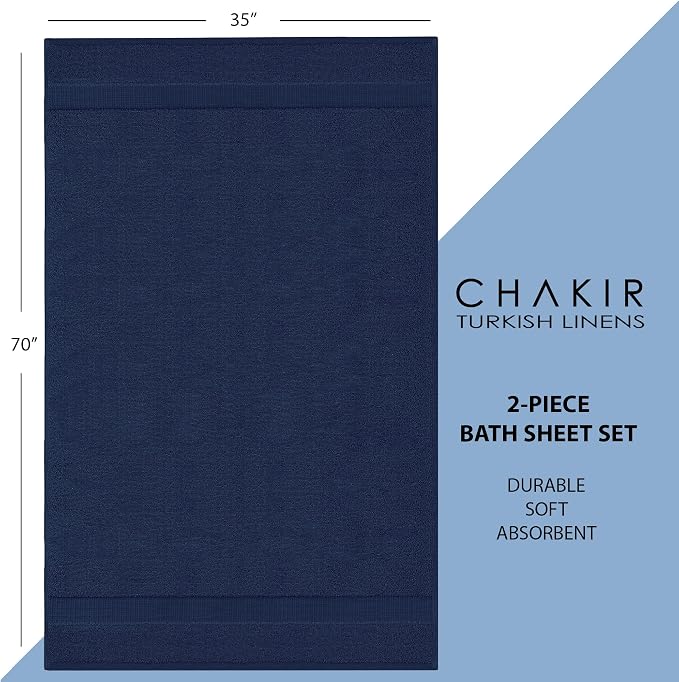 Chakir Turkish Linens, 100% Cotton Premium Quality Turkish Bath Sheets - Image 6