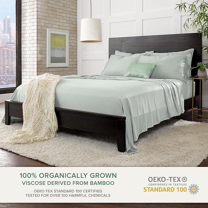 King Pillowcases by Pure Bamboo, Genuine 100% Organic Viscose Derived from - Image 3
