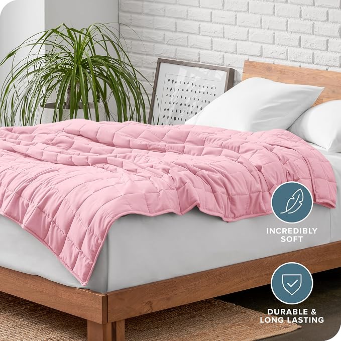 Bare Home Weighted Blanket Queen Size 17lbs - Image 5
