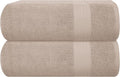 GLAMBURG Premium Cotton Oversized 2 Pack Bath Sheet 35x70-100% Pure Cotton by GLAMBURG
