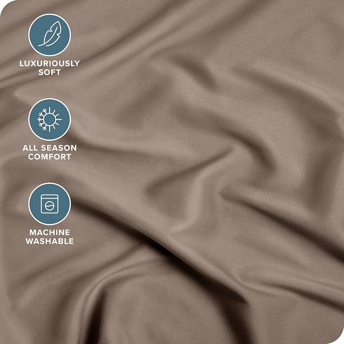 Bare Home Fitted Bottom Sheet Queen Size - Image 2