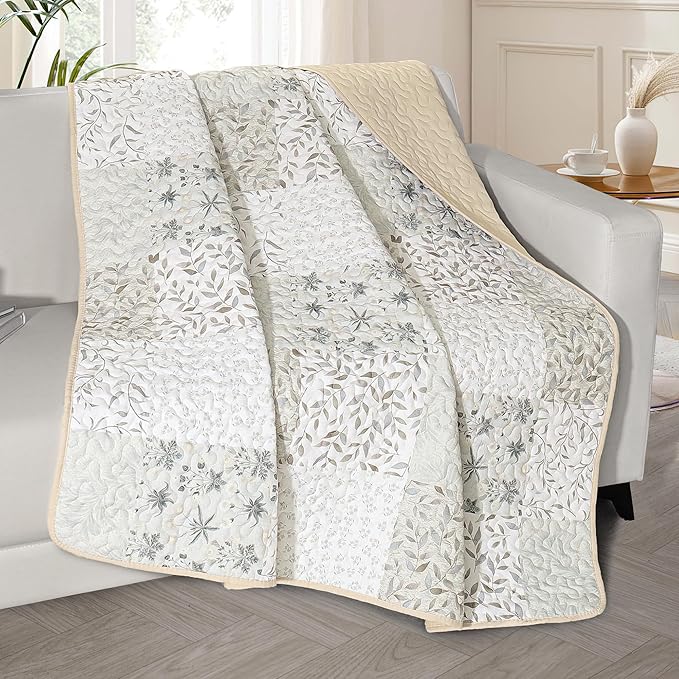 Exclusivo Mezcla 50"x 60" Quilted Throw Blanket- Microfiber Quilt Throw by ExclusivoMezcla