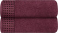 GLAMBURG 100% Cotton 2 Pack Oversized Bath Towel Set 28x55 Inches, Ultra Soft by GLAMBURG